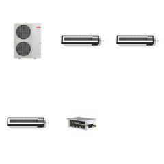 MITSUBISHI ELECTRIC Mitsubishi Multi-Zone 36000 BTU R-454B 16 SEER2 3-Zone Ducted Low-Static Mini Split Heat Pump System - 9K+9K+9K