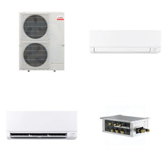 MITSUBISHI ELECTRIC Mitsubishi Multi-Zone 48000 BTU R-454B 20 SEER2 2-Zone Wall-Mounted Mini Split Heat Pump System - 18K+24K