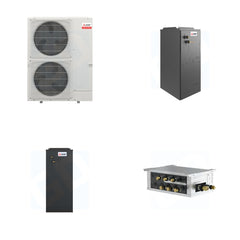 MITSUBISHI ELECTRIC Mitsubishi Multi-Zone 36000 BTU R-454B 18 SEER2 2-Zone Multi-Position Air Handler Heat Pump System - 12K+18K