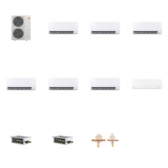 MITSUBISHI ELECTRIC Mitsubishi Multi-Zone 48000 BTU R-454B 20 SEER2 7-Zone Wall-Mounted Mini Split Heat Pump System - 6K+6K+6K+6K+6K+9K+15K