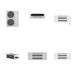 MITSUBISHI ELECTRIC Mitsubishi Multi-Zone 48000 BTU R-454B 20 SEER2 2-Zone 1-Way Ceiling Cassette Mini Split Heat Pump System - 6K+9K