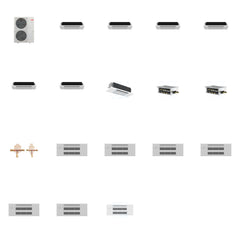 MITSUBISHI ELECTRIC Mitsubishi Multi-Zone 48000 BTU R-454B 20 SEER2 7-Zone 1-Way Ceiling Cassette Mini Split Heat Pump System - 6K+6K+6K+6K+6K+6K+18K