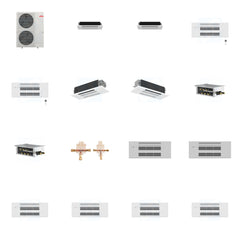 MITSUBISHI ELECTRIC Mitsubishi Multi-Zone 48000 BTU R-454B 20 SEER2 6-Zone 1-Way Ceiling Cassette Mini Split Heat Pump System - 6K+6K+9K+9K+12K+18K