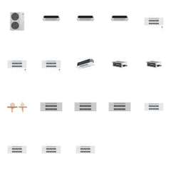 MITSUBISHI ELECTRIC Mitsubishi Multi-Zone 48000 BTU R-454B 20 SEER2 7-Zone 1-Way Ceiling Cassette Mini Split Heat Pump System - 6K+6K+6K+9K+9K+9K+12K