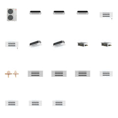 MITSUBISHI ELECTRIC Mitsubishi Multi-Zone 48000 BTU R-454B 20 SEER2 7-Zone 1-Way Ceiling Cassette Mini Split Heat Pump System - 6K+6K+6K+9K+9K+12K+12K