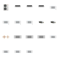 MITSUBISHI ELECTRIC Mitsubishi Multi-Zone 48000 BTU R-454B 20 SEER2 7-Zone 1-Way Ceiling Cassette Mini Split Heat Pump System - 6K+6K+6K+9K+9K+9K+9K