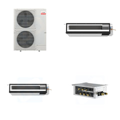MITSUBISHI ELECTRIC Mitsubishi Multi-Zone 48000 BTU R-454B 16 SEER2 2-Zone Ducted Low-Static Mini Split Heat Pump System - 9K+18K