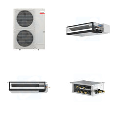 MITSUBISHI ELECTRIC Mitsubishi Multi-Zone 48000 BTU R-454B 16 SEER2 2-Zone Ducted Low-Static Mini Split Heat Pump System - 12K+18K
