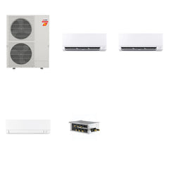 MITSUBISHI ELECTRIC Mitsubishi Multi-Zone 60000 BTU R-454B 20 SEER2 3-Zone Wall-Mounted Mini Split Heat Pump System - 6K+9K+15K