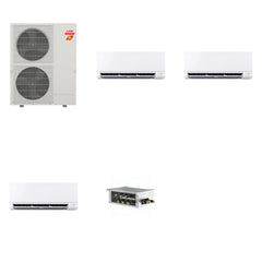 MITSUBISHI ELECTRIC Mitsubishi Multi-Zone 60000 BTU R-454B 20 SEER2 3-Zone Wall-Mounted Mini Split Heat Pump System - 6K+12K+24K