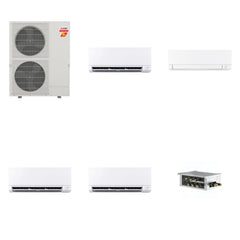 MITSUBISHI ELECTRIC Mitsubishi Multi-Zone 60000 BTU R-454B 20 SEER2 4-Zone Wall-Mounted Mini Split Heat Pump System - 6K+18K+24K+24K