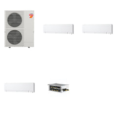 MITSUBISHI ELECTRIC Mitsubishi Multi-Zone 60000 BTU R-454B 20 SEER2 3-Zone Wall-Mounted Hyper Heat Mini Split Heat Pump System - 6K+6K+6K