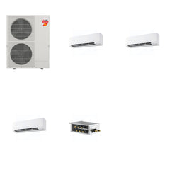 MITSUBISHI ELECTRIC Mitsubishi Multi-Zone 60000 BTU R-454B 20 SEER2 3-Zone Wall-Mounted Hyper Heat Mini Split Heat Pump System - 15K+15K+15K