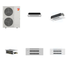 MITSUBISHI ELECTRIC Mitsubishi Multi-Zone 60000 BTU R-454B 20 SEER2 2-Zone 1-Way Ceiling Cassette Mini Split Heat Pump System - 6K+12K