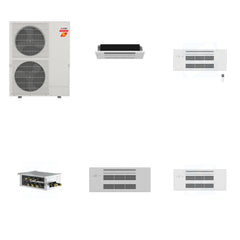 MITSUBISHI ELECTRIC Mitsubishi Multi-Zone 60000 BTU R-454B 20 SEER2 2-Zone 1-Way Ceiling Cassette Mini Split Heat Pump System - 6K+9K