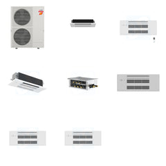 MITSUBISHI ELECTRIC Mitsubishi Multi-Zone 60000 BTU R-454B 20 SEER2 3-Zone 1-Way Ceiling Cassette Mini Split Heat Pump System - 6K+9K+18K