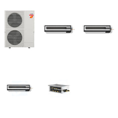 MITSUBISHI ELECTRIC Mitsubishi Multi-Zone 60000 BTU R-454B 16 SEER2 3-Zone Ducted Low-Static Mini Split Heat Pump System - 9K+9K+18K
