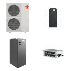 MITSUBISHI ELECTRIC Mitsubishi Multi-Zone 60000 BTU R-454B 18 SEER2 2-Zone Multi-Position Air Handler Heat Pump System - 18K+36K