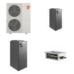 MITSUBISHI ELECTRIC Mitsubishi Multi-Zone 60000 BTU R-454B 18 SEER2 2-Zone Multi-Position Air Handler Heat Pump System - 24K+36K