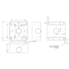 MULBERRY METAL PRODUCTS Mulberry Metal Products 30270 Royal Mountie Weatherproof Box (4.5 in H x 4.5 in W x 2 in D)