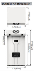 BRADFORD WHITE BRADFORD WHITE ST1238 Outdoor Vent Kit for Infiniti Condensing Tankless Hot Water Heater