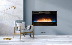 EMPIRE COMFORT SYSTEMS Empire Comfort Systems EBL74 Nexfire Contemporary 74 Wall-Mount Linear Electric Firebox