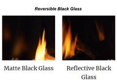 MAJESTIC Majestic GL-42MX 42 Inch 2-Sided Reflective / Matte Black Glass Liner for MER42P
