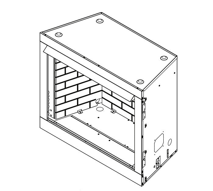 MONESSEN Monessen ACUF32-GD 32 Vent-Free Firebox with Dual-Sided Multi-Tonal Grey Liner