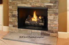 MONESSEN Monessen BUF32T 32 inch Vent-Free Exacta Firebox with Clean Face and Traditional Grey Brick Liner