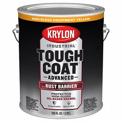 KRYLON Krylon K00481008 Tough Coat Adv W/Rust Barrier Equip Yellow 1Gal