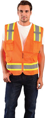 OCCUNOMIX Occunomix ECO-ATRANS-O3X Hi-Viz Orange Polyester Vest 3X