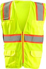 OCCUNOMIX Occunomix ECO-ATRANS-Y2X Hi-Viz Yellow Polyester Vest 2X-Large