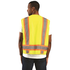 OCCUNOMIX Occunomix ECO-ATRANS-YL Hi-Viz Yellow Polyester Vest Large