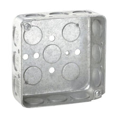 EATON Crouse-Hinds TP410 Steel Standard Outlet Box 4-Inch x 4-Inch x 1-1/2-Inch