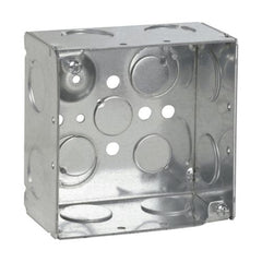 EATON Crouse Hinds TP432 Steel Deep Outlet Box 4 Inch x 4 Inch x 2-1/8 Inch 30.3-Cubic-Inch