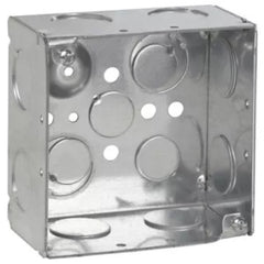 EATON Crouse Hinds TP432 Steel Deep Outlet Box 4 Inch x 4 Inch x 2-1/8 Inch 30.3-Cubic-Inch