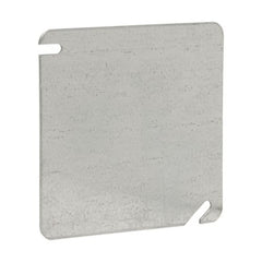 EATON Crouse Hinds TP472 Steel Flat Square Cover 4-Inch x 4-Inch