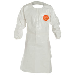 DUPONT Dupont SL275TWH2X002500 Chemical Resistant Apron With Long Sleeves Tychem® 4000 (45-3/4 in L x 28-1/2 in W)