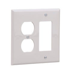 EATON Eaton PJ826W Mid-Size Combination Wall Plate 2 Gangs