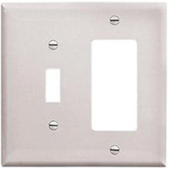 EATON Eaton PJ126W Wiring 2 Gang Decorator/Toggle Wall Plate