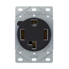 EATON Eaton AH1257BK-F Recp Sgl Flush 30A 125/250V 3P4W Str Bk