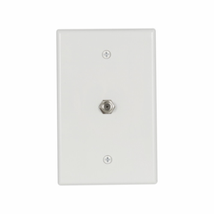 EATON Eaton 2072W Wallplate With 1 F Type Coax Adapter