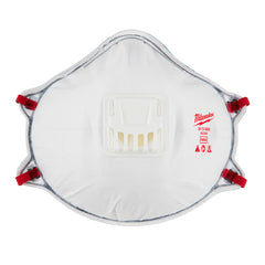 MILWAUKEE Milwaukee 48-73-4002 3pk N95 Valved Respirator with Gasket