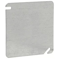 EATON Crouse Hinds TP472 Steel Flat Square Cover 4-Inch x 4-Inch