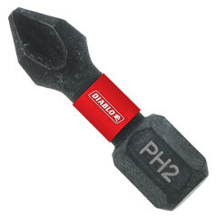 DIABLO Diablo DPH21P25 1 in. #2 Phillips Drive Bits (25-Pack)