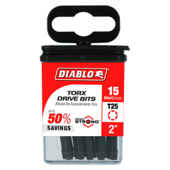 DIABLO Diablo DT252P15 #25 Torx Drive Bit 2 in. (15-Pack)