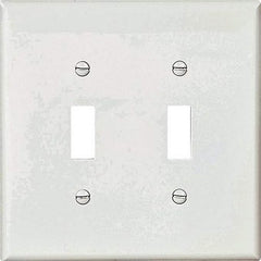 EATON Eaton PJ2W toggle switch wallplate 2 Gangs midway size