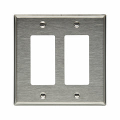 EATON Eaton 93935-BOX cwd wallplate 2g decorator mid ss