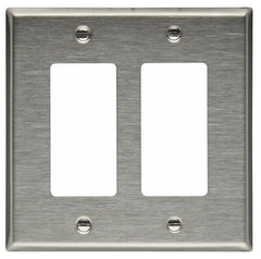 EATON Eaton 93935-BOX cwd wallplate 2g decorator mid ss