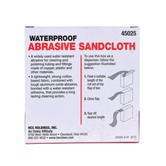 HERCULES Hercules 45025 Sandcloth Waterproof 10 Yd Plumber's Grit Roll - Pkg Qty 24